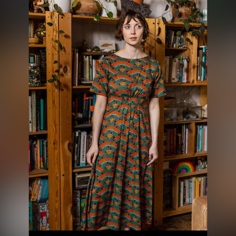 Mata Traders Artsy Traveler Midi Dress